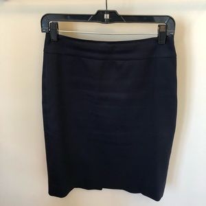 J Crew High Waisted Navy Pencil Skirt